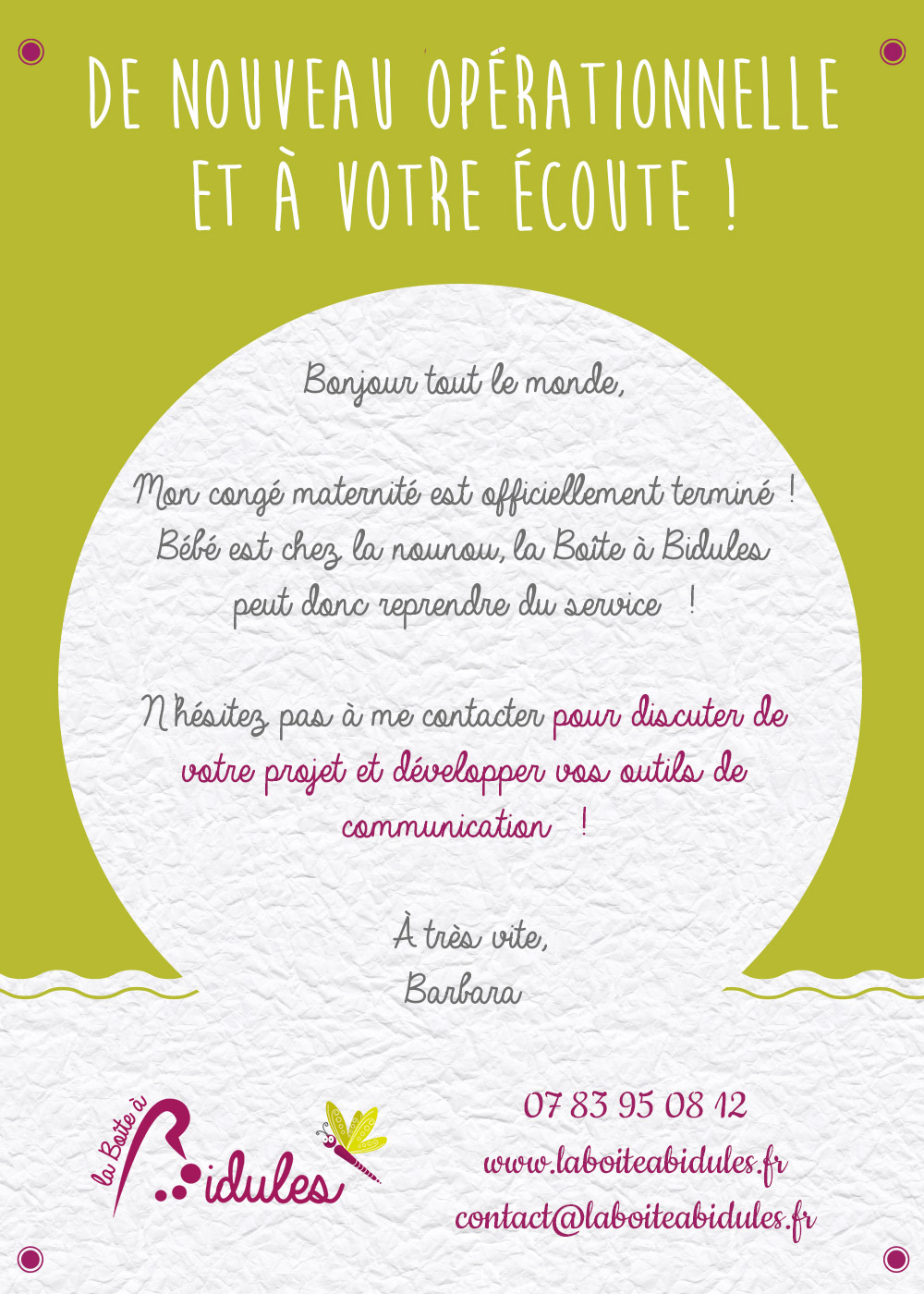 Développez vos outils de communicationAngers : opérationnelle