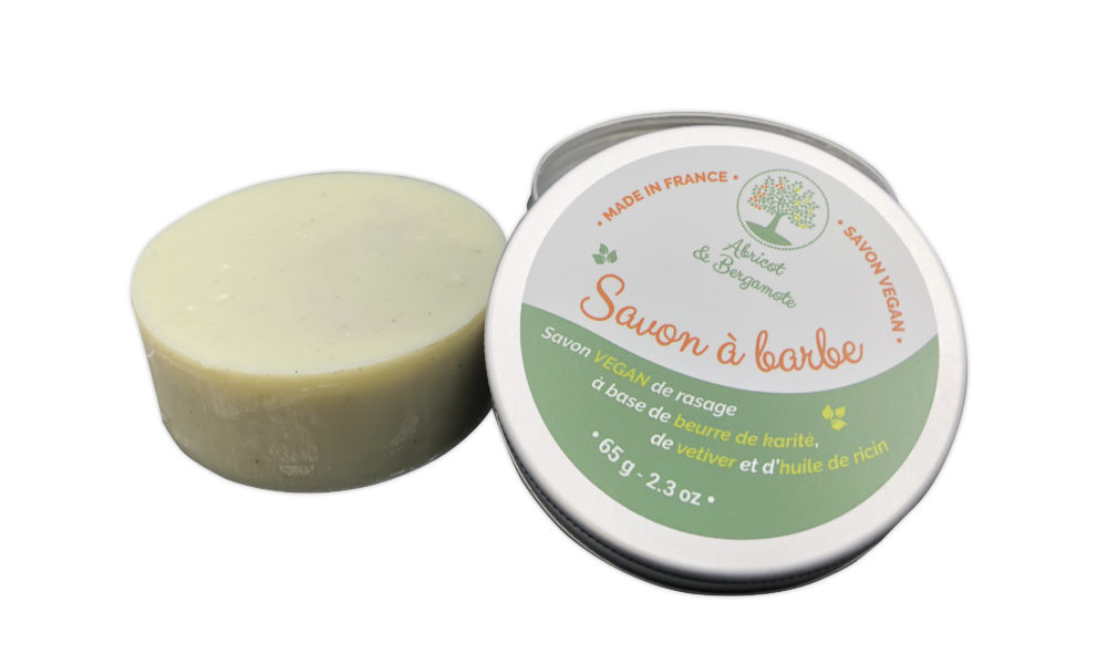 Réalisation d'étiquettes produits - étiquette pour un savon à barbe