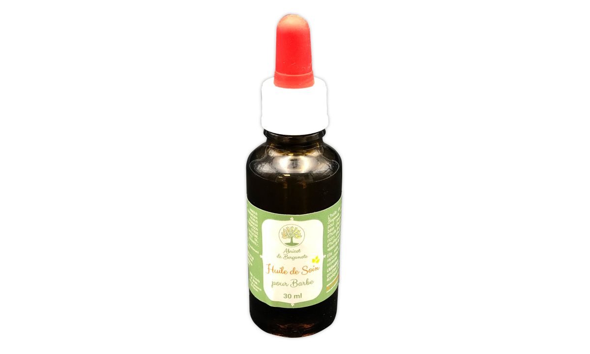 Création d'une étiquette pour une huile à barbe - graphiste Angers