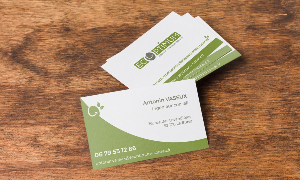 Création d'identité visuelle : création d'une carte de visite - graphiste Angers