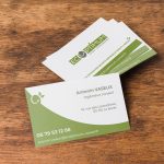 Création d'identité visuelle : création d'une carte de visite - graphiste Angers