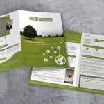 Création d'identité visuelle : création d'une plaquette A4 - graphiste Angers