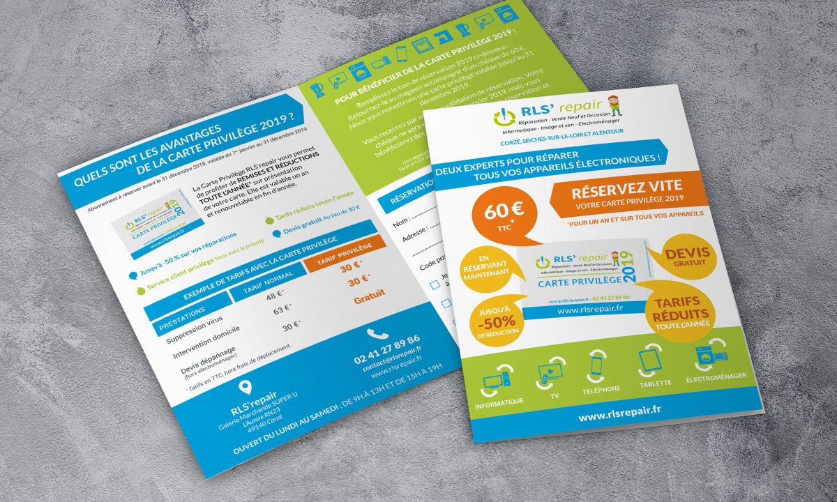 Création d’outils de communication en Maine-et-Loire : dépliant