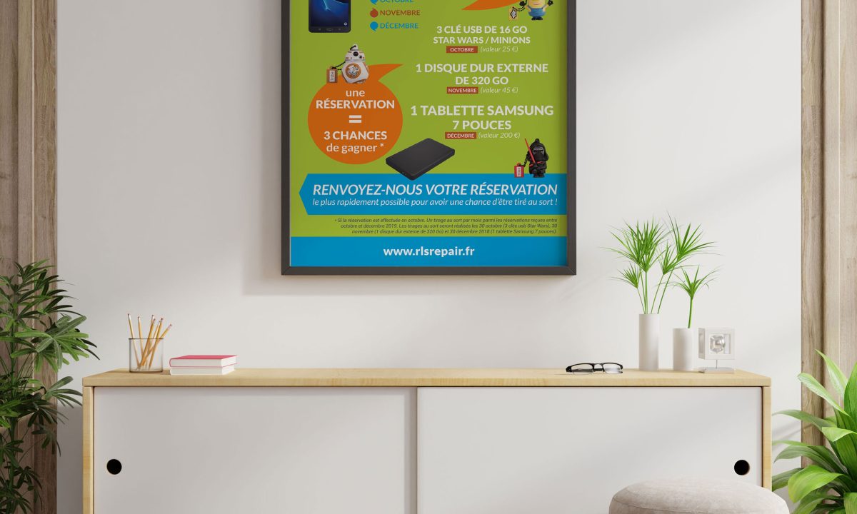 Création d'une affiche pour un tirage au sort