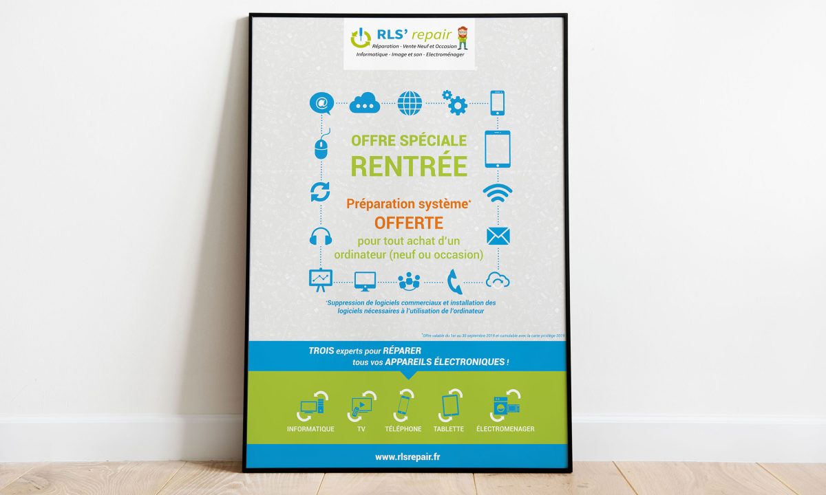 Création d'une affiche pour une offre de rentrée