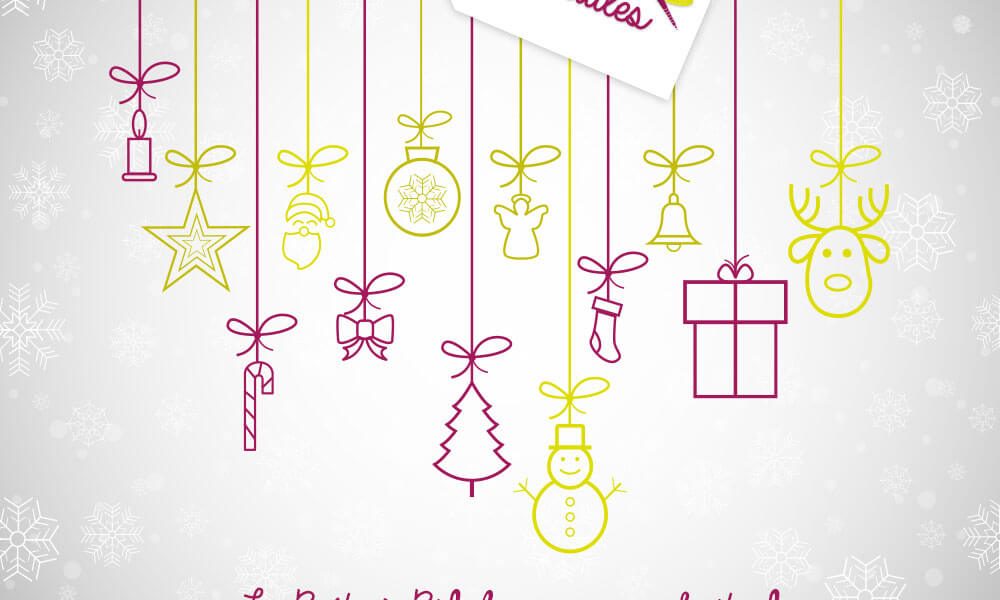 Carte bonnes fêtes de fin d'année