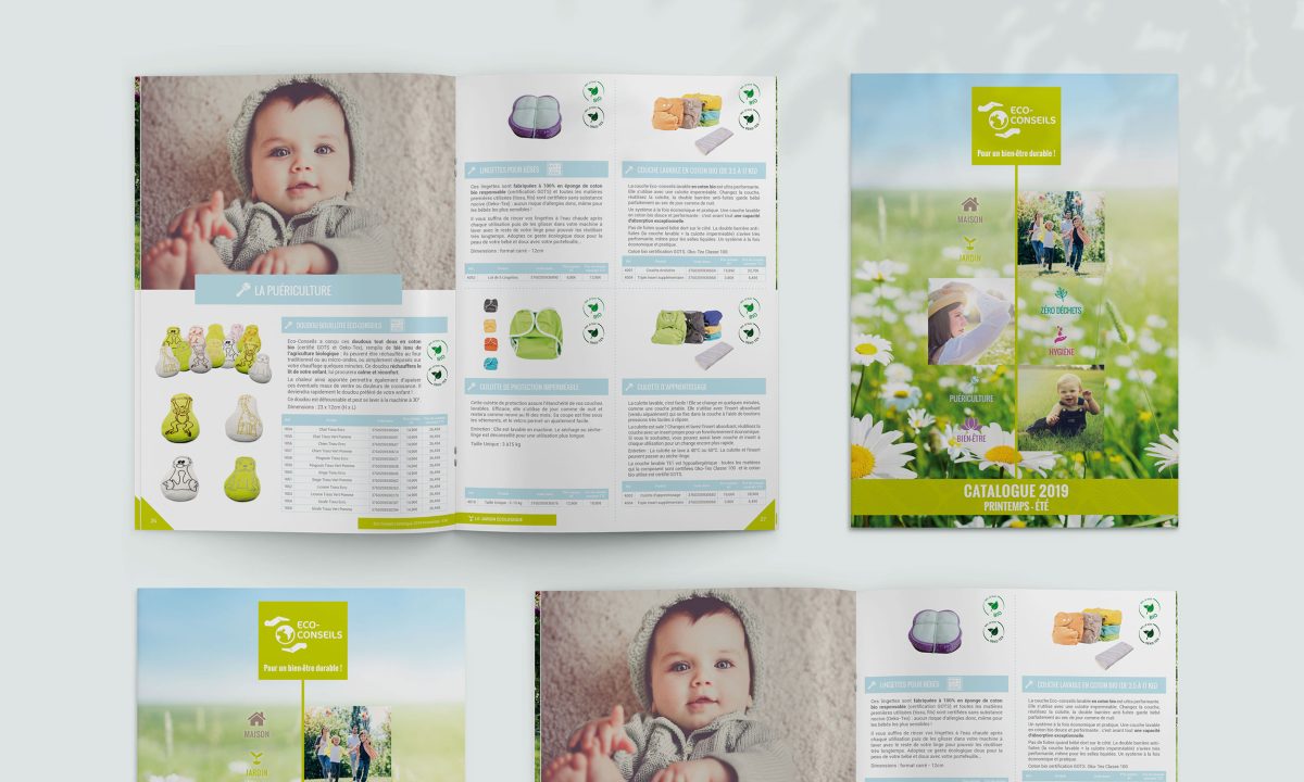 Création d'un catalogue 36 pages 2019 Printemps-été