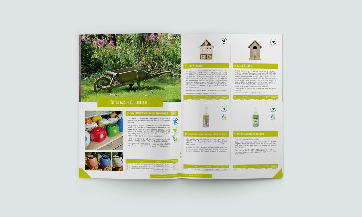 Création d'un catalogue 36 pages