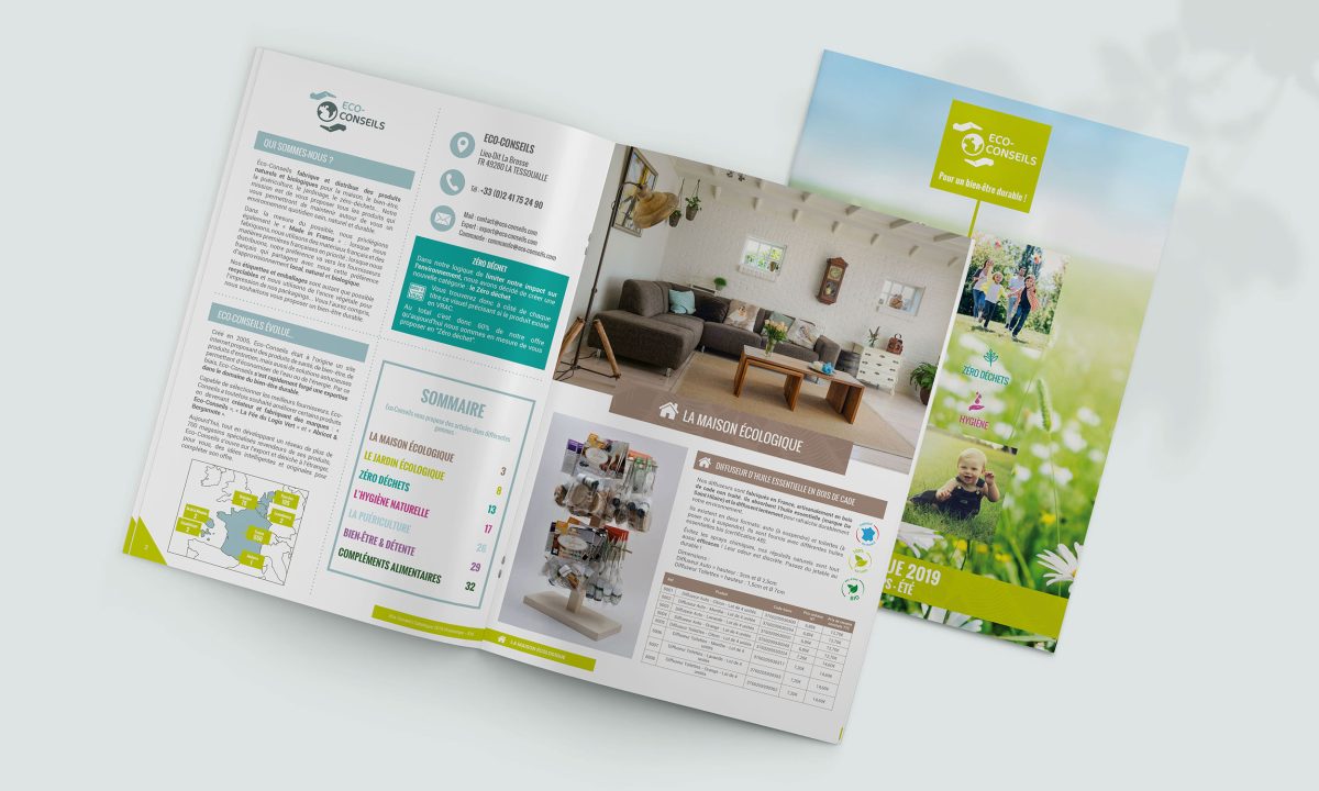 Création d'un catalogue 36 pages - graphiste freelance