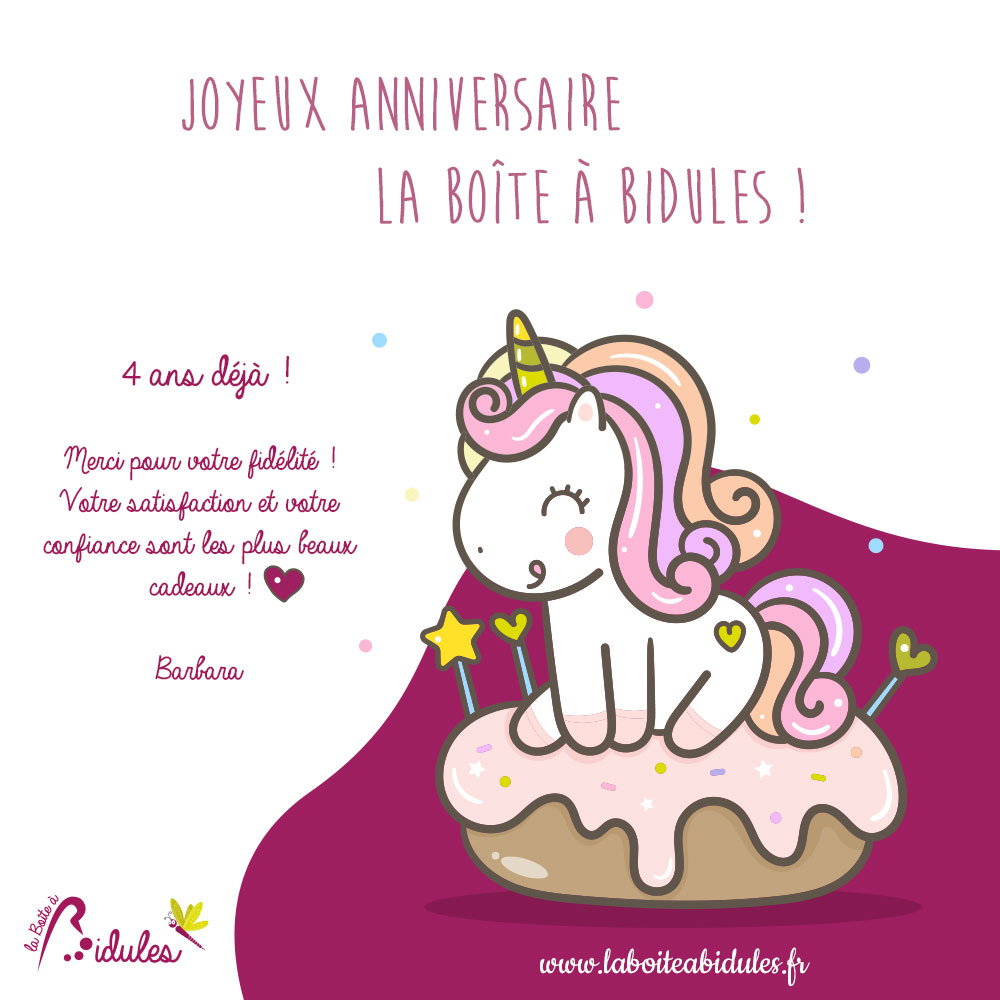 Joyeux Anniversaire La Boite A Bidules 4 Ans La Boite A Bidules
