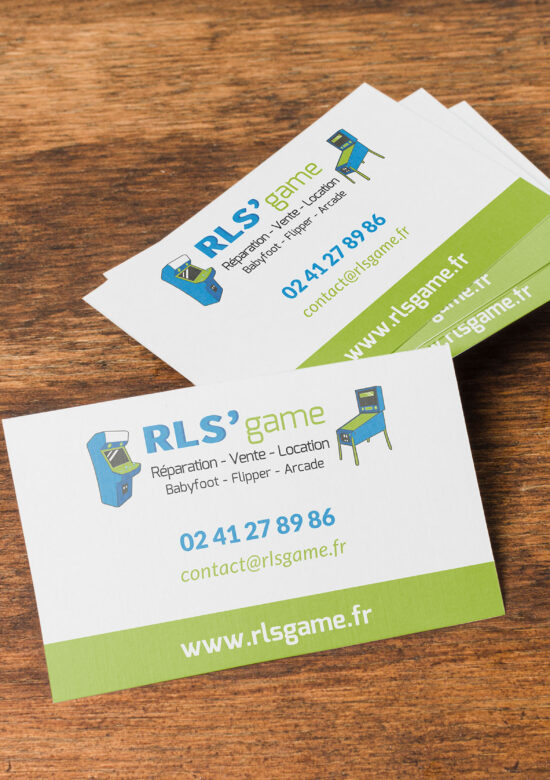 Conception d'une carte de visite pour RLS'game