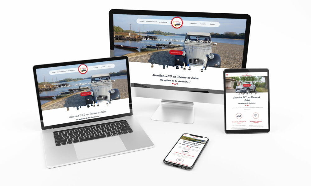 Création d'un site internet pour la location d'une 2 CV