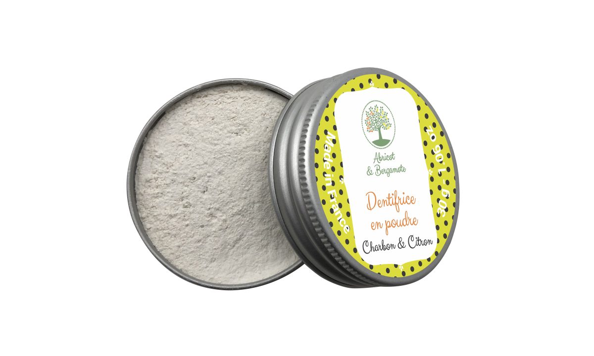 Création étiquettes produits : un dentifrice en poudre