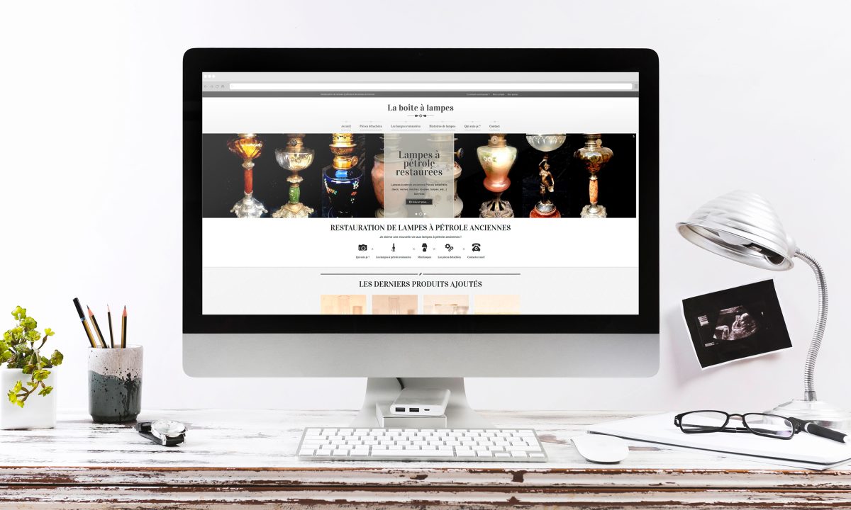 Réalisation d'un site e-commerce pour des lampes à pétrole