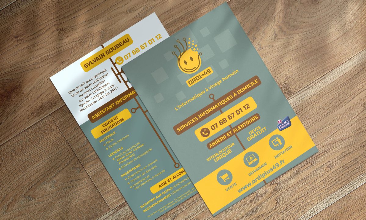 création graphique ou conception graphique à Angers : flyer