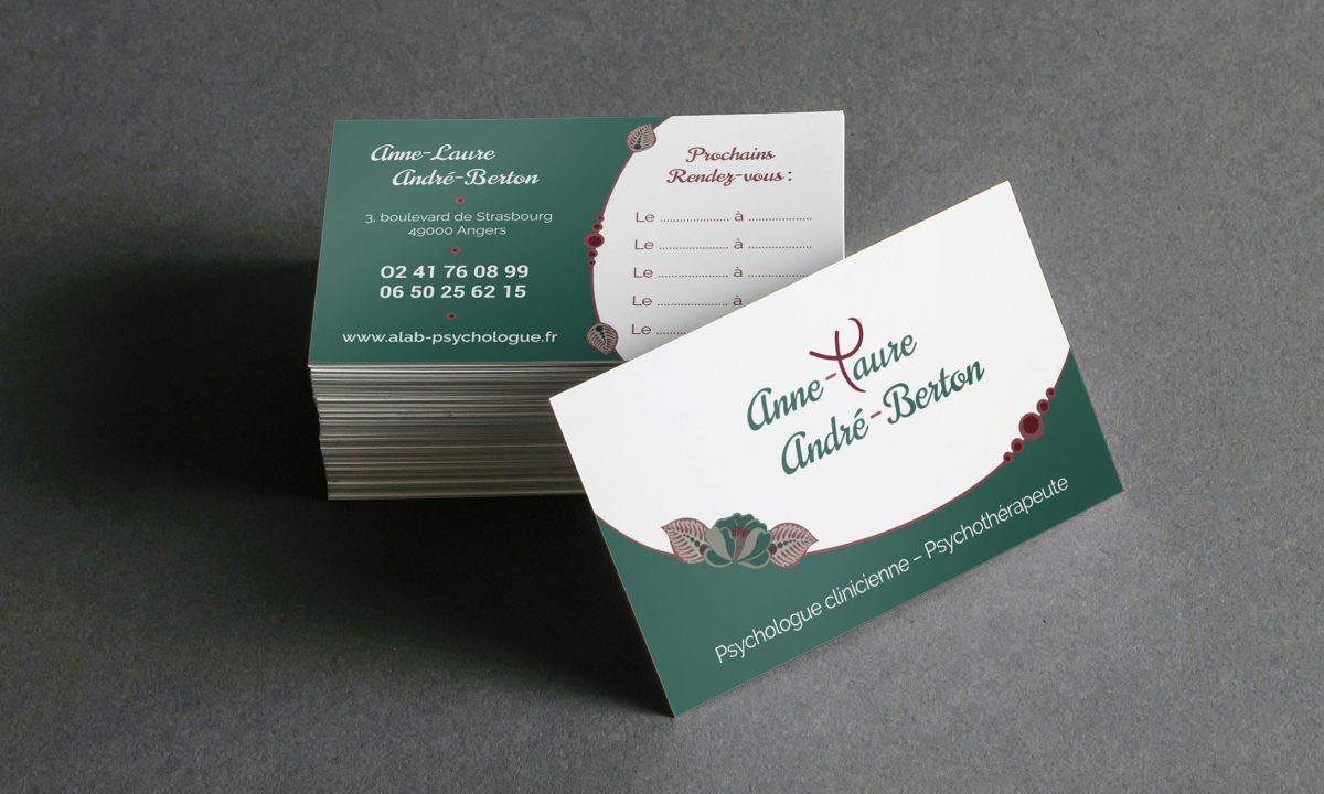 Création graphique : création d'une carte de visite recto-verso