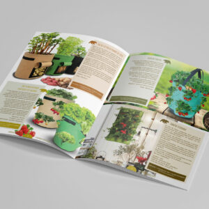 Création d'un catalogue A4 de 12 pages : les produits