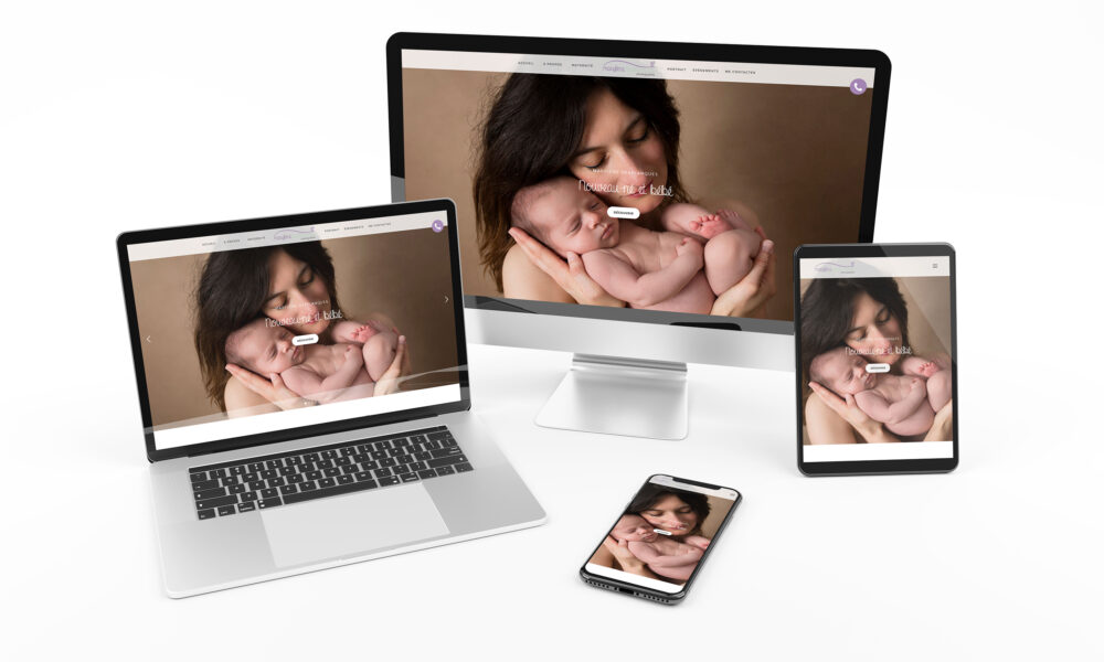 Création d'un site internet pour une photographe : un site responsive