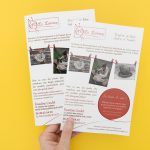 Création d'une identité visuelle pour des vêtements en laine feutrée : le flyer