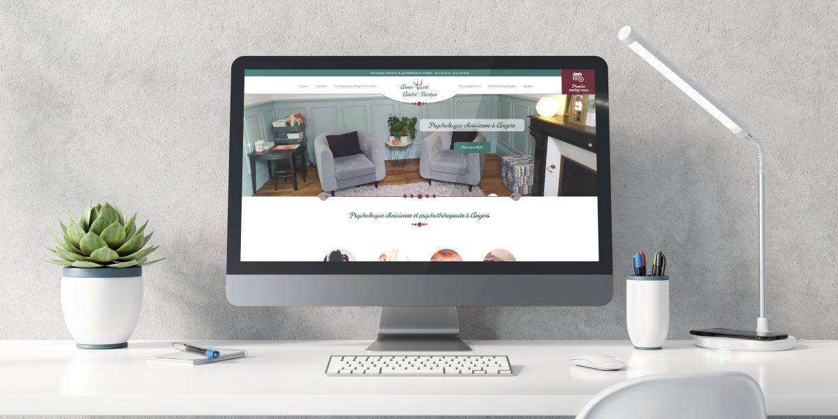 Création d'un site vitrine pour une psychologue en Maine-et-Loire