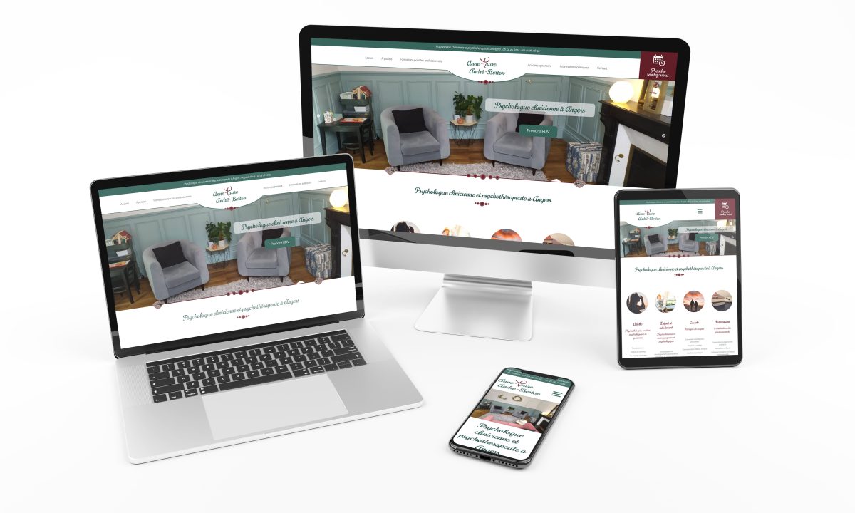 Création d'un site vitrine pour une psychologue à Angers