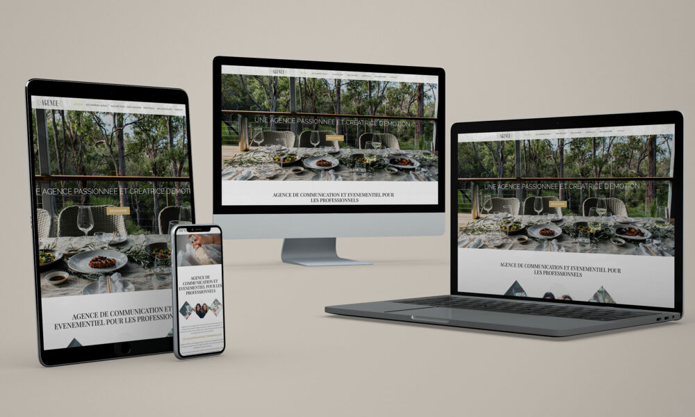 Réalisation d'un site vitrine pour une agence de communication : site responsive