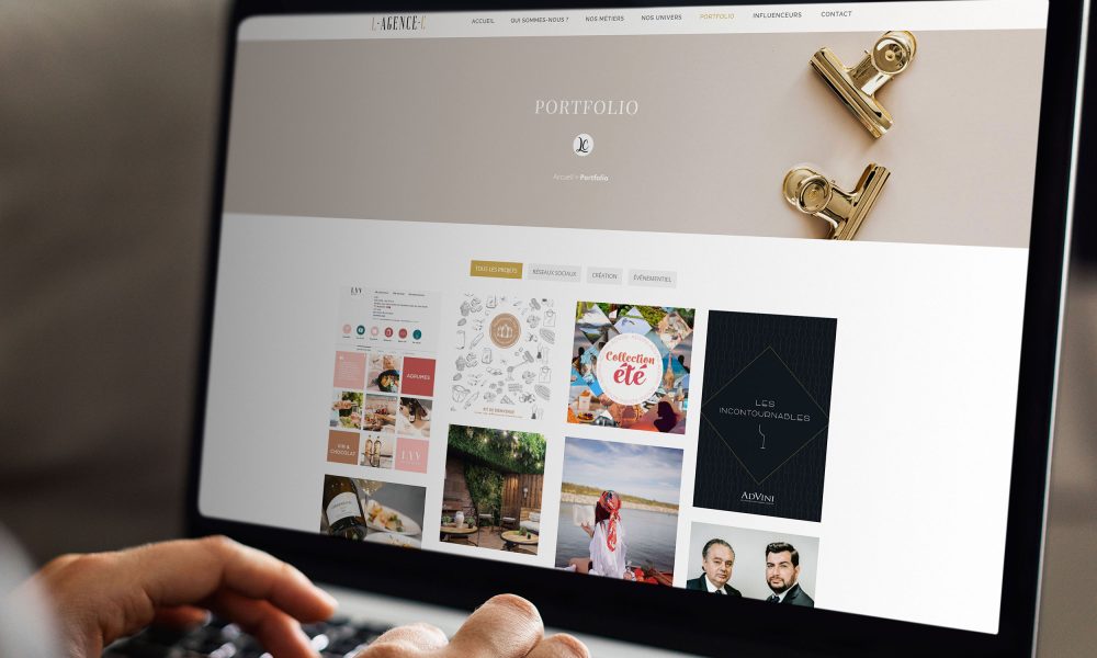 Réalisation d'un site vitrine pour une agence de communication : le portfolio