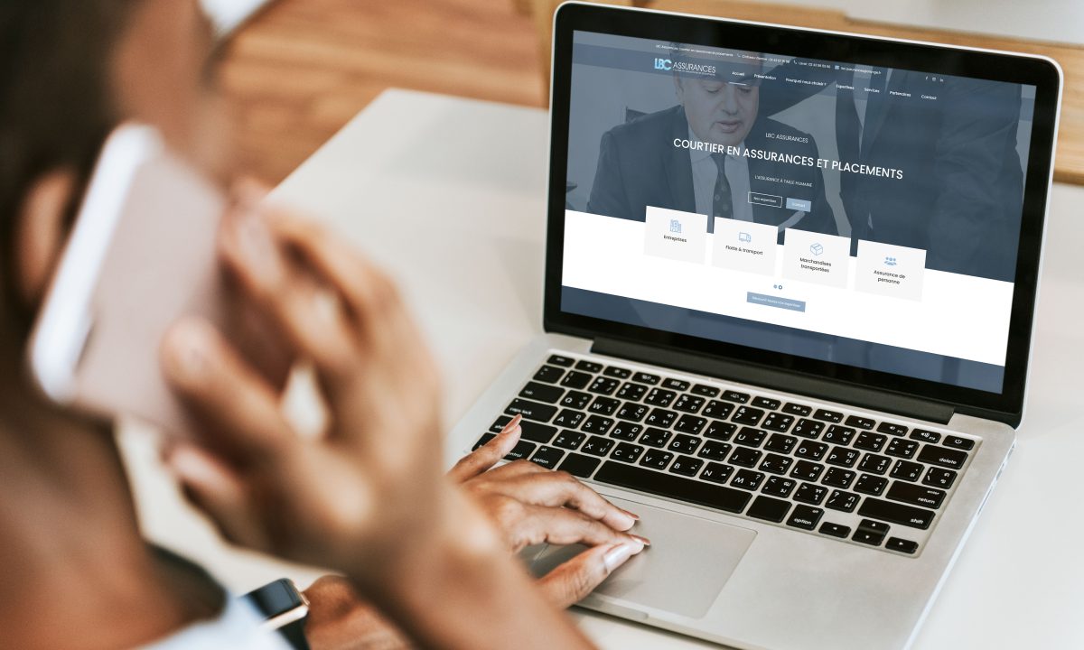 Création d'un site web pour des courtiers en assurances - Graphiste Angers
