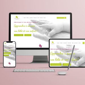 Refonte d'un site web pour des ateliers de massage bébé