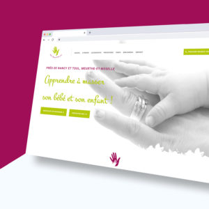 Création d'un site internet pour des ateliers de massage bébé