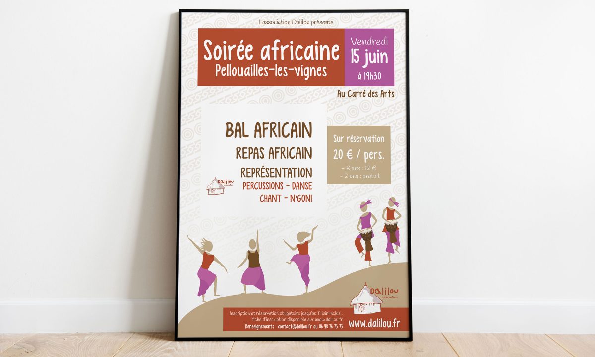 Conception d'une affiche A3 pour une association