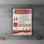 Création d'affiches pour des stages autour de l'Afrique de l'Ouest