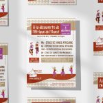 Création d'un flyer pour des stages autour de l'Afrique de l'Ouest
