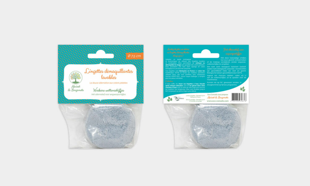 Conception de packagings pour des lingettes démaquillantes lavables