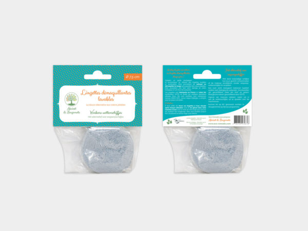 Conception de packagings pour des lingettes démaquillantes lavables