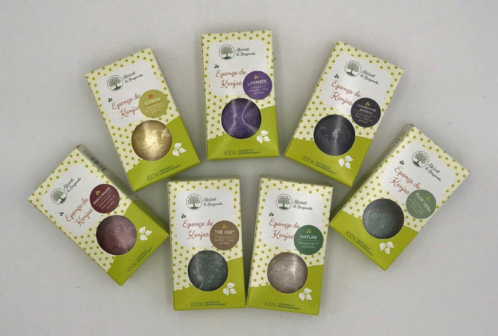 Création d'un packaging sur-mesure pour des éponges de Konjac