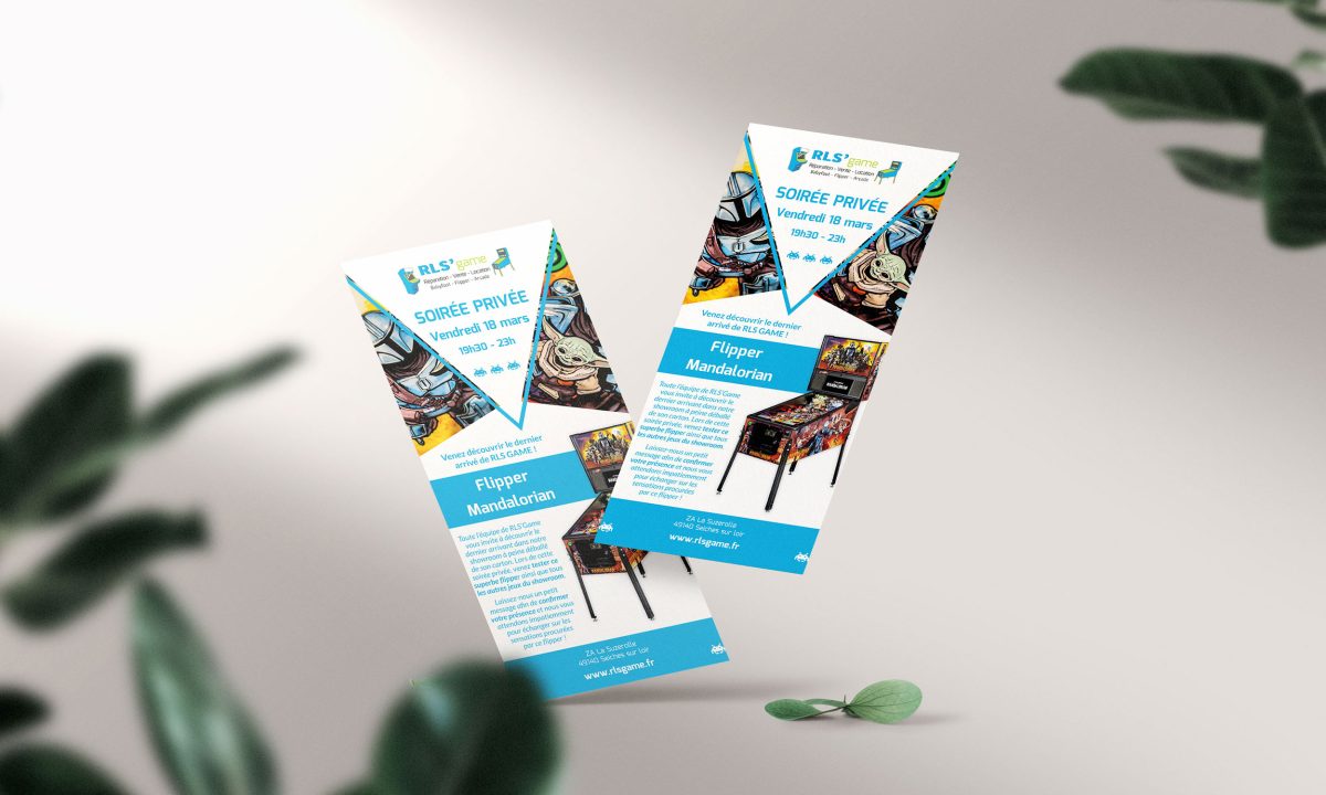 Création d'un flyer recto pour une soirée - invitation - graphiste Angers