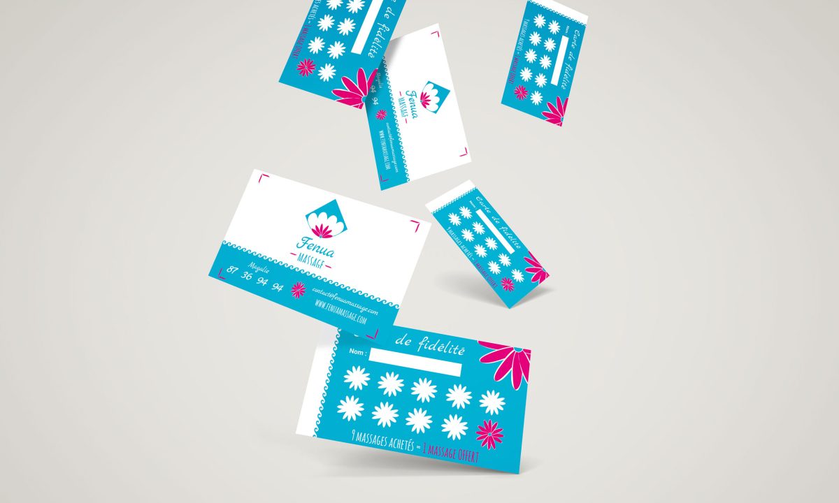 Refonte d'une identité visuelle : logo carte de visite, flyer et bon cadeau