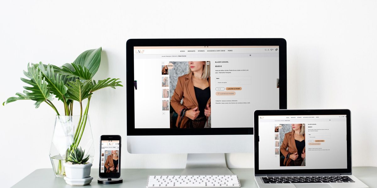 Un site internet e-commerce de prêt-à-porter féminin