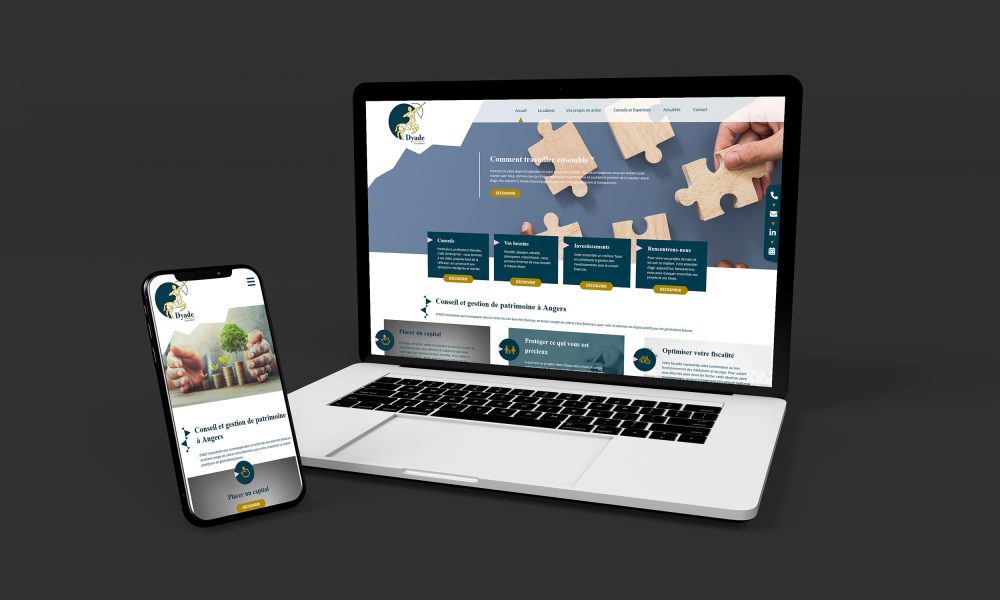 Un site web sur-mesure pour un conseiller en gestion de patrimoine à Angers