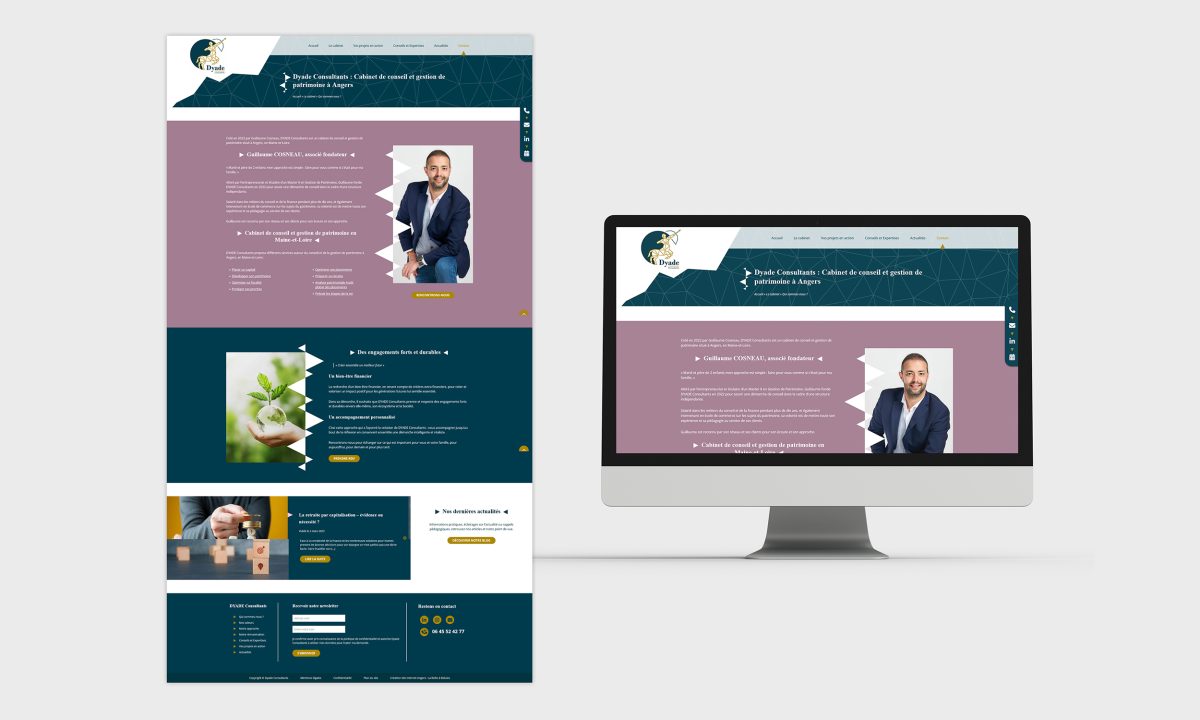 Un site internet sur-mesure pour un conseiller en gestion de patrimoine à Angers