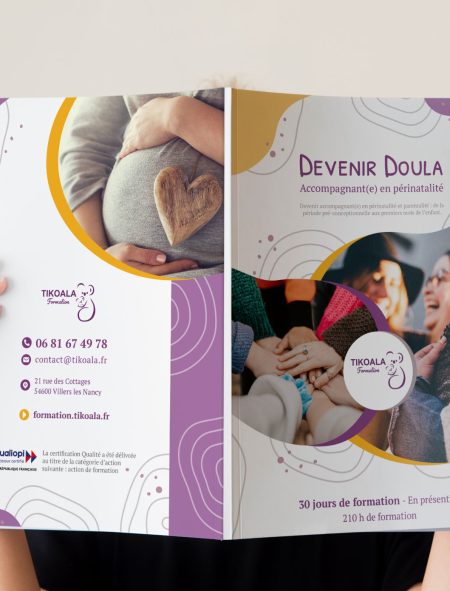 Création d'un catalogue de formation de 8 pages